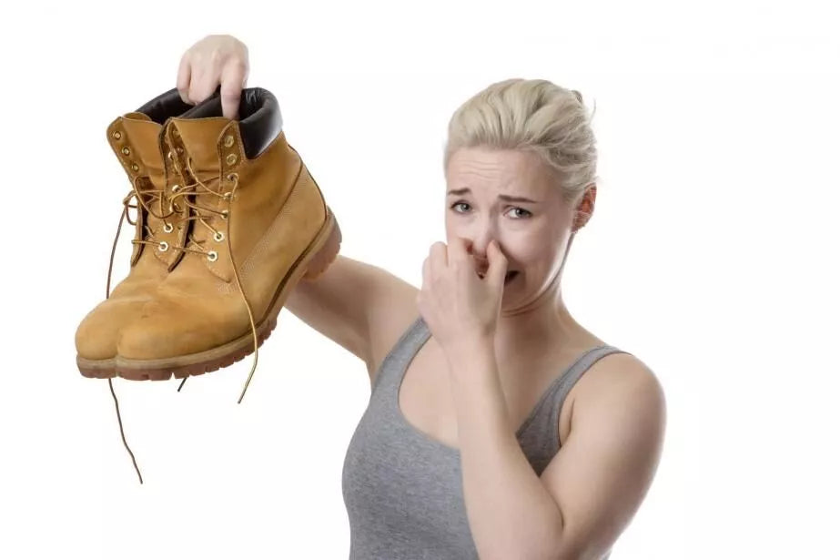 How to clean smelly work boots sales