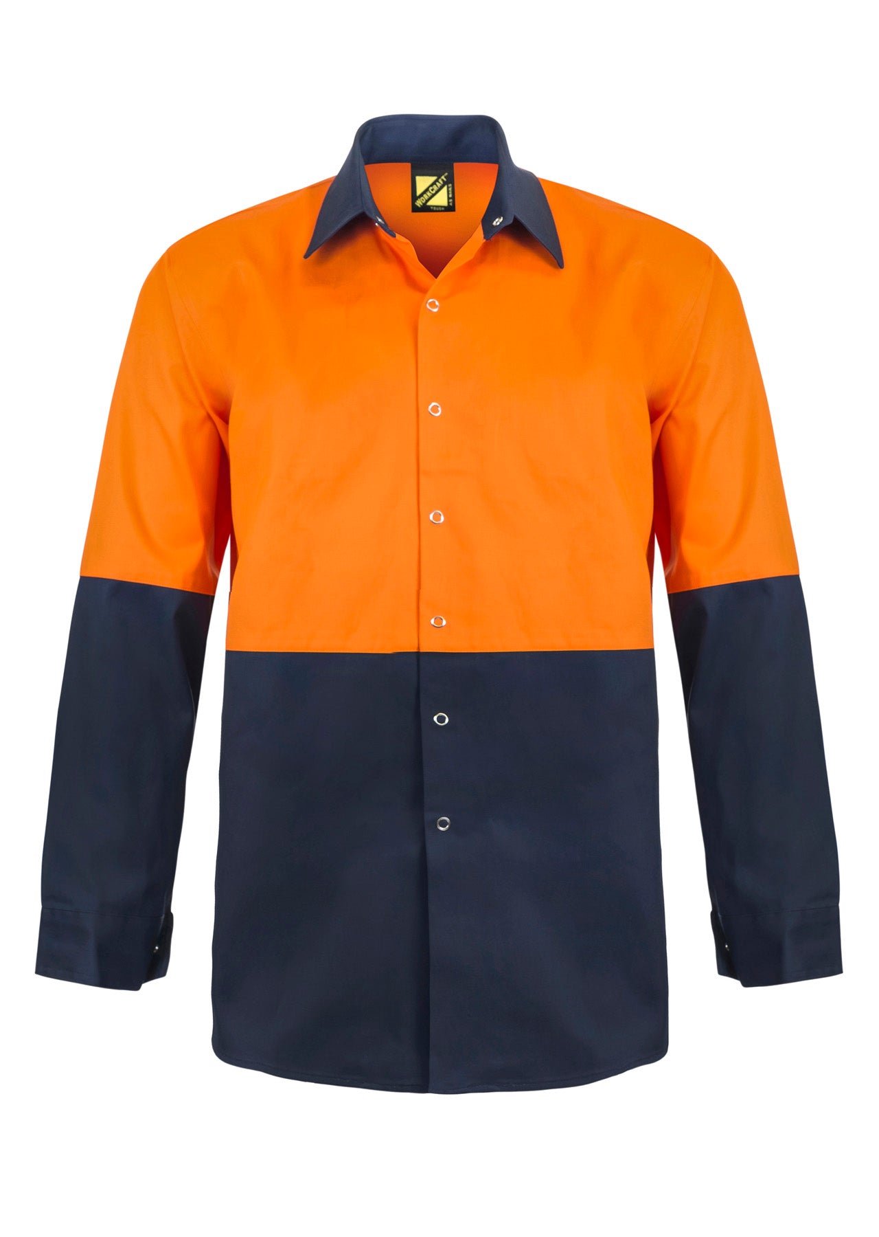 Workcraft WS3035 Hi vis Two Tone L/S Cotton Drill Food Industry Shirt