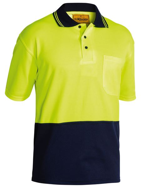 BISLEY BK1234 TWO TONE HI-VIS POLO S/S SHIRT