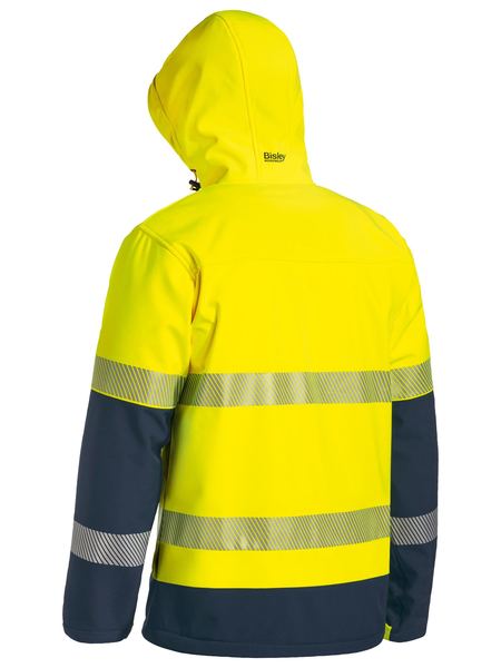 Bisley BJ6934T Taped Two Tone Hi-vis Ripstop Softshell Jacket