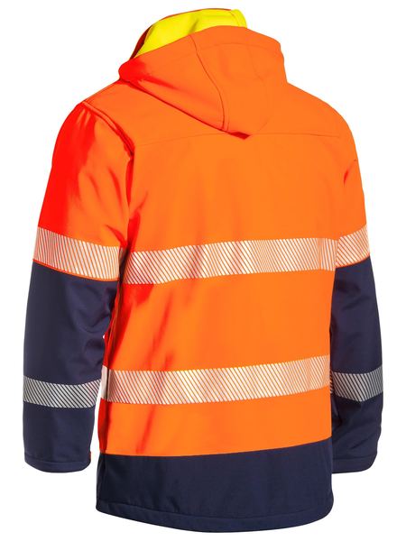 Bisley BJ6934T Taped Two Tone Hi-vis Ripstop Softshell Jacket