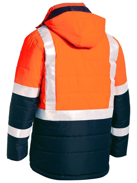 Bisley BJ6929HT Taped Two Tone Hi-Vis Puffer Jacket