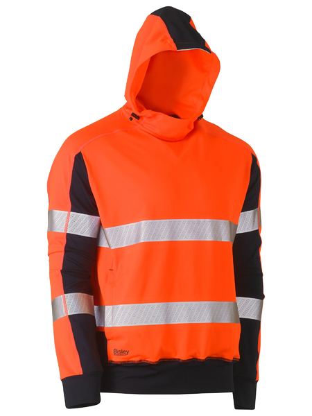 Bisley BK6815T Taped Two Tone Hi-vis Contrast 4-way Stretch Hoodie