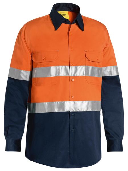 Bisley BS6696T Taped Hi Vis Cool Lightweight L/S Shirt