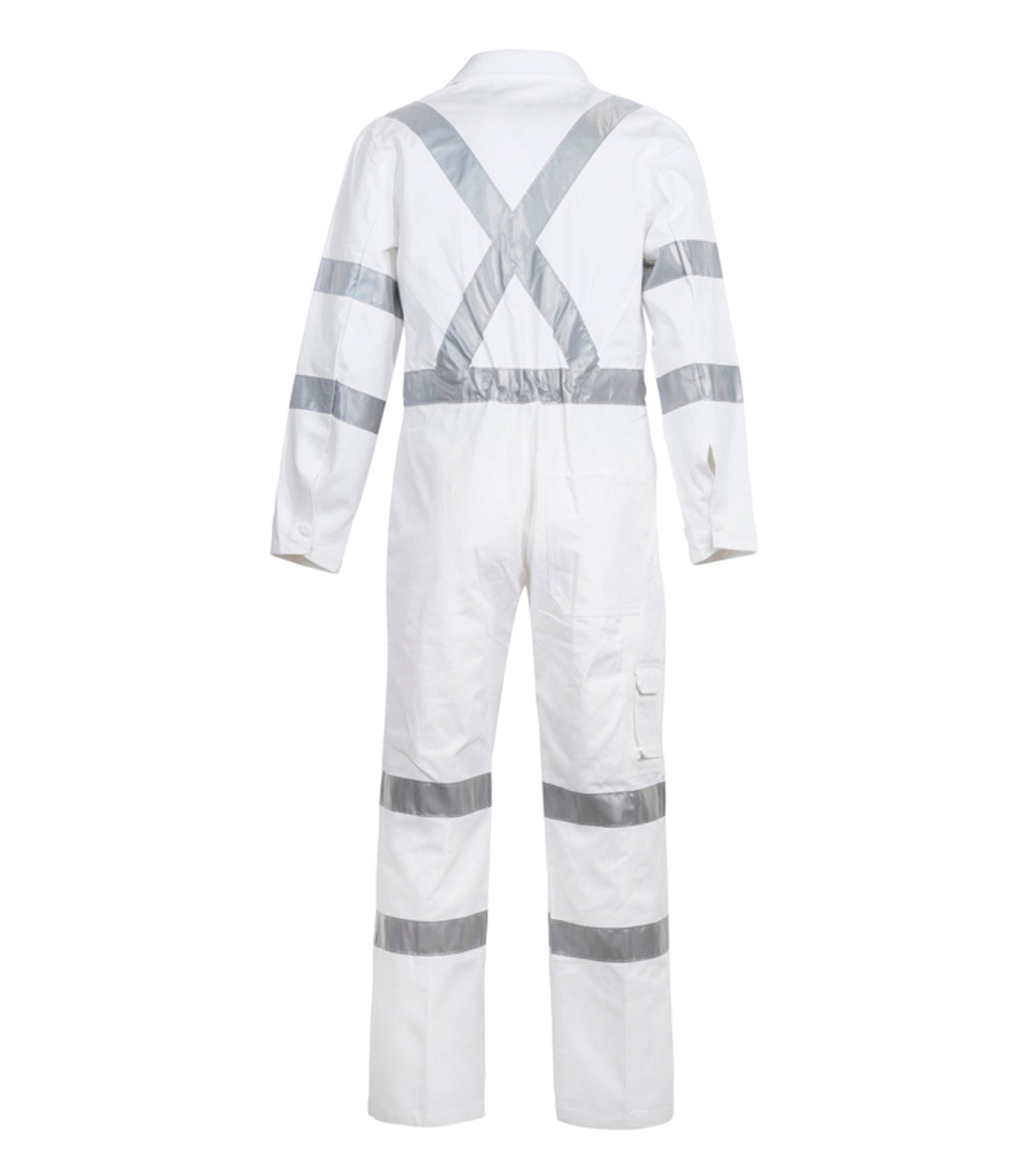 Workcraft WC3254 Hi-vis Cotton Drill Coverall With CSR Reflective Tape – Night Use Only