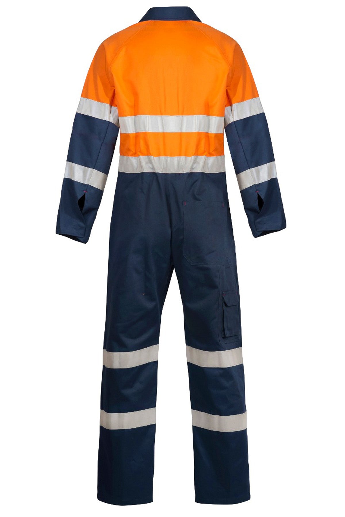 Workcraft WC3056 Hi Vis Cotton Drill Reflective Industrial Laundry Coveralls
