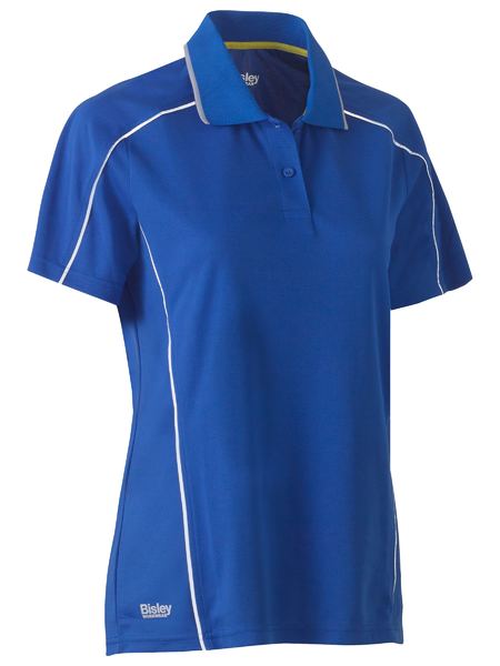 Bisley BKL1425 Women's Cool Mesh Polo With Reflective Piping