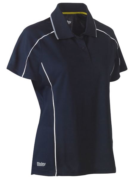 Bisley BKL1425 Women's Cool Mesh Polo With Reflective Piping