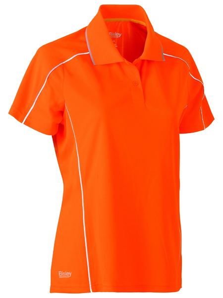 Bisley BKL1425 Women's Cool Mesh Polo With Reflective Piping