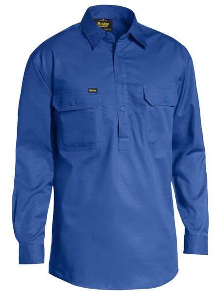 Bisley BSC6820 Closed Front Lightweight Drill L/S Shirt