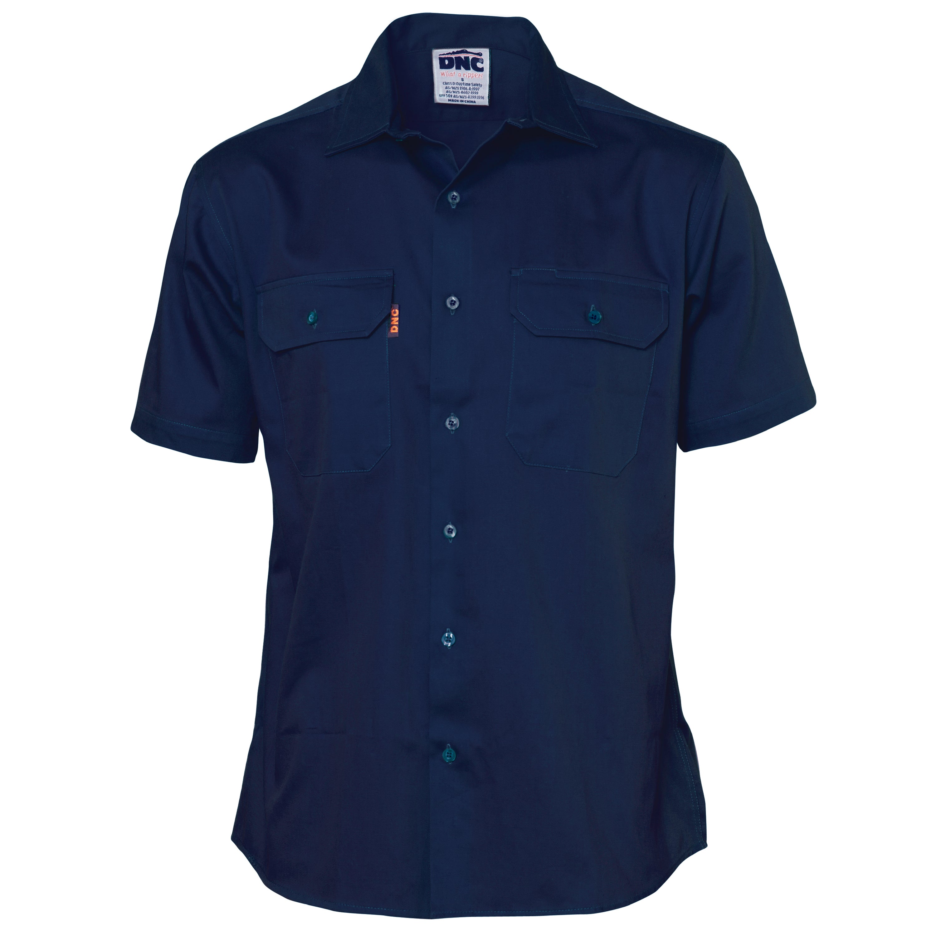 DNC 3201 Cotton Drill Work Shirt Short Sleeve
