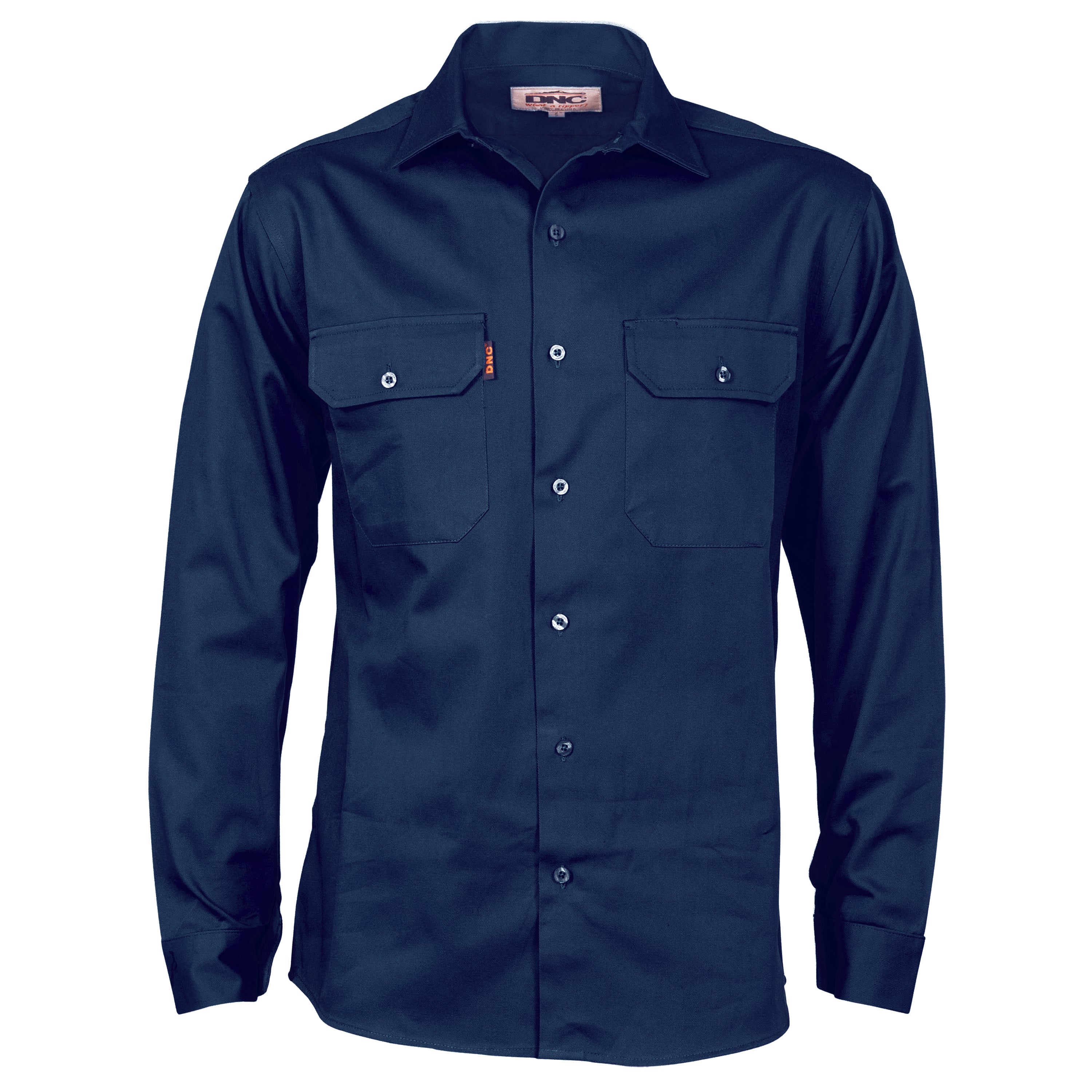 DNC 3202 Cotton Drill Work Shirt Long Sleeve