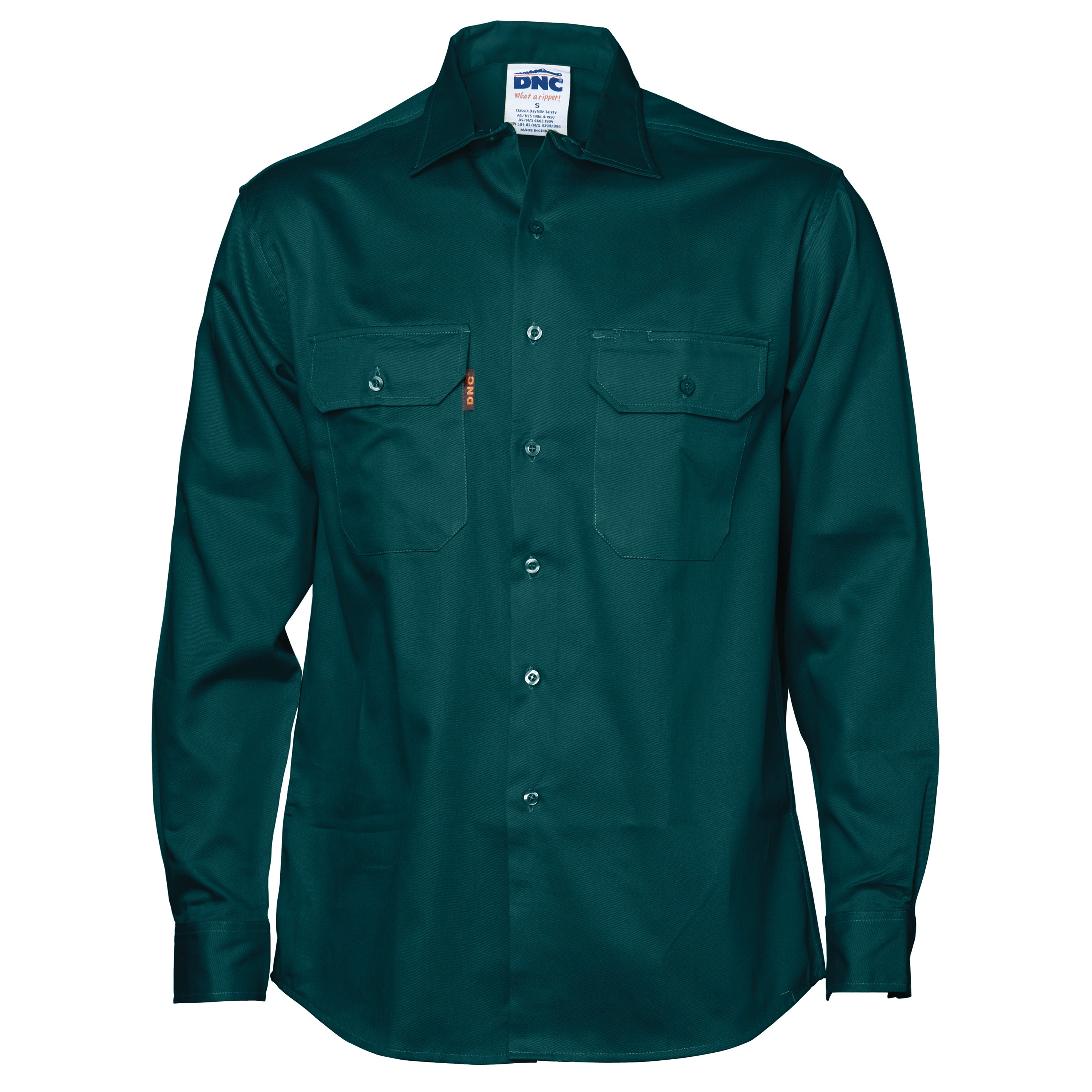 DNC 3202 Cotton Drill Work Shirt Long Sleeve