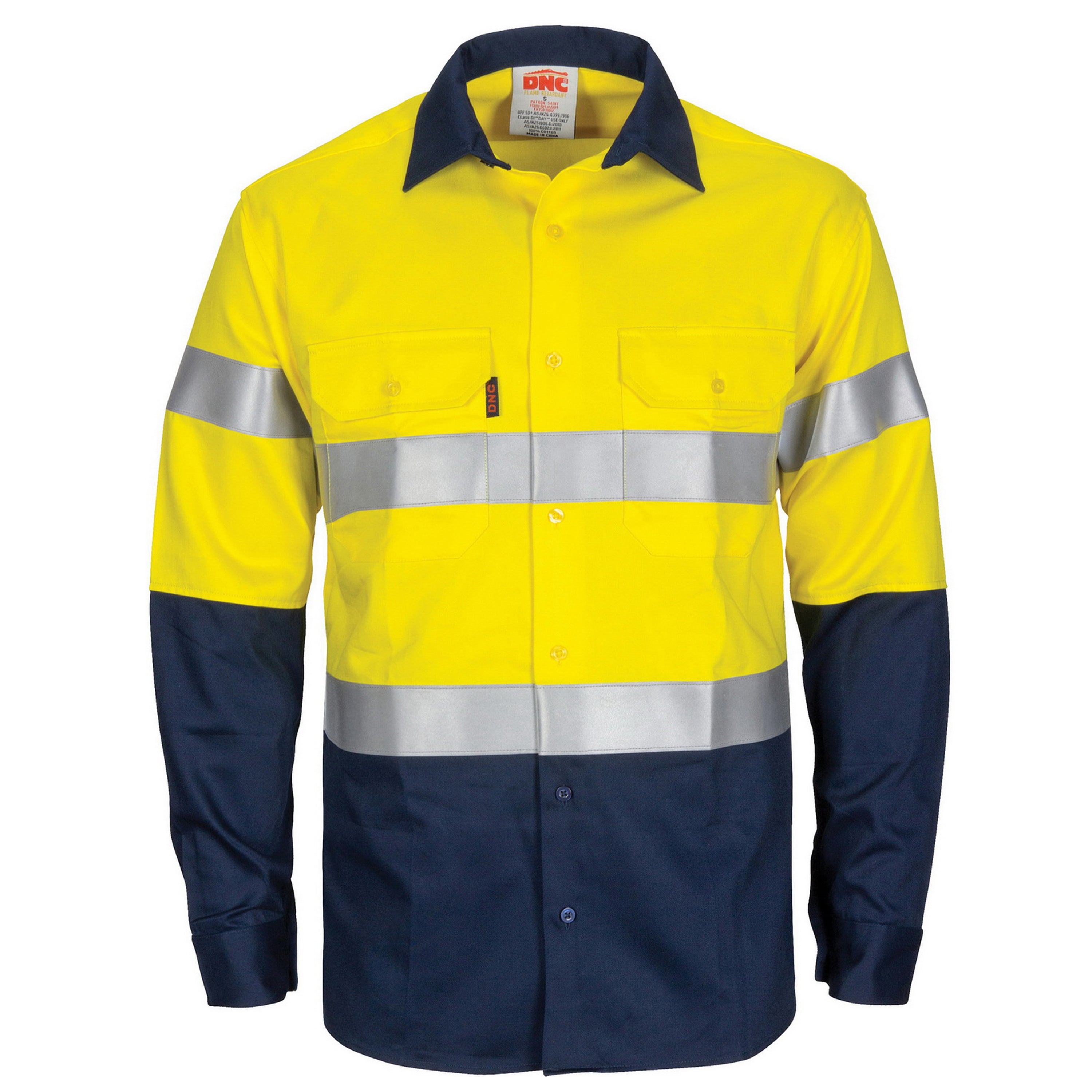 DNC 3409 Flame Retardant 2 Tone Cotton Shirt with 3M Tape LS