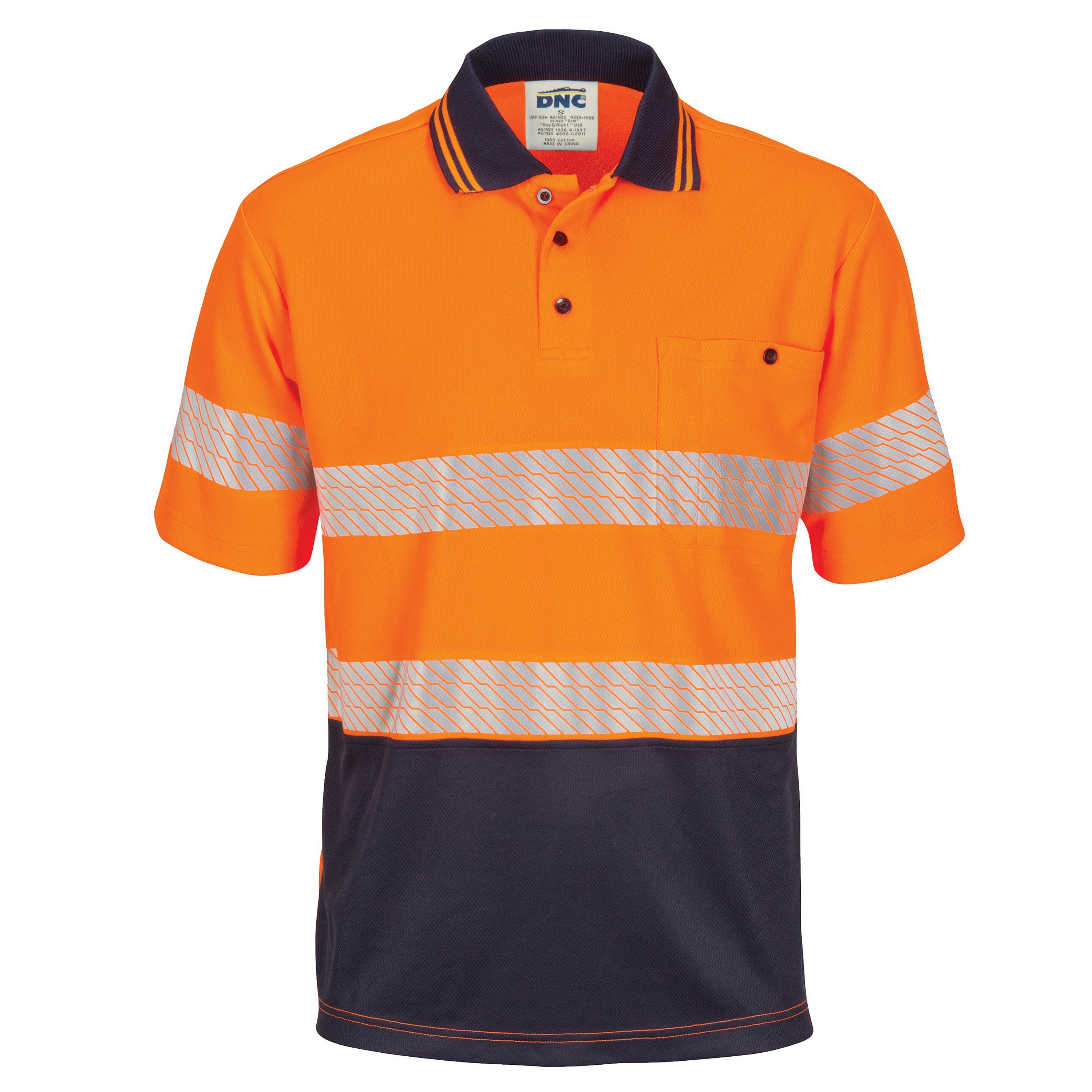 DNC 3511 Hi Vis Segment Taped SS Polo