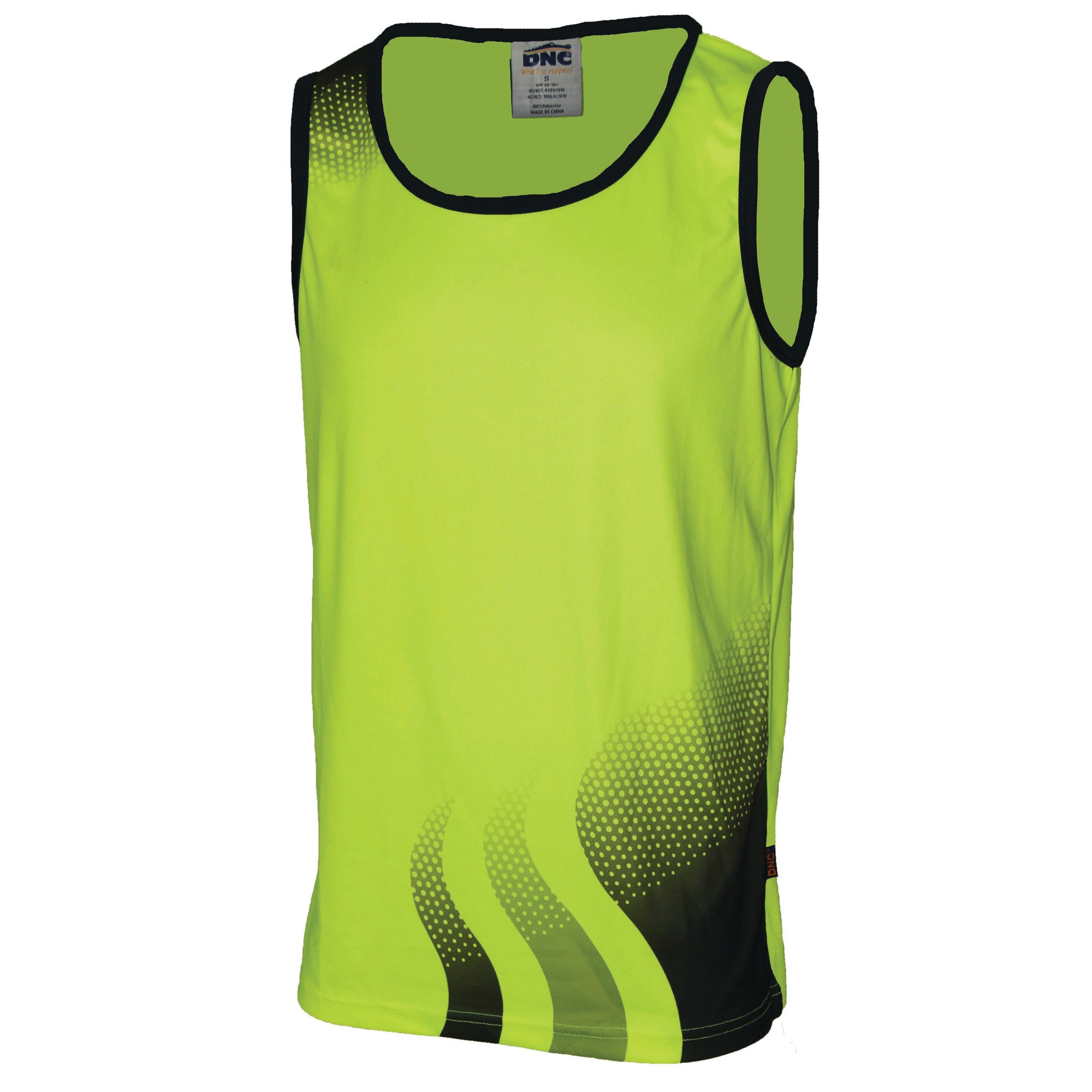 DNC 3561 Wave Hi-vis Singlet