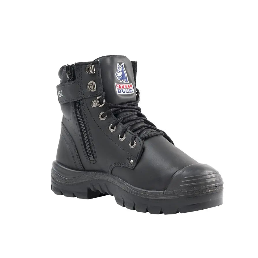 Steel Blue 382852 Argyle Zip: Nitrile Outsole/Bump Cap/Met Guard-Black