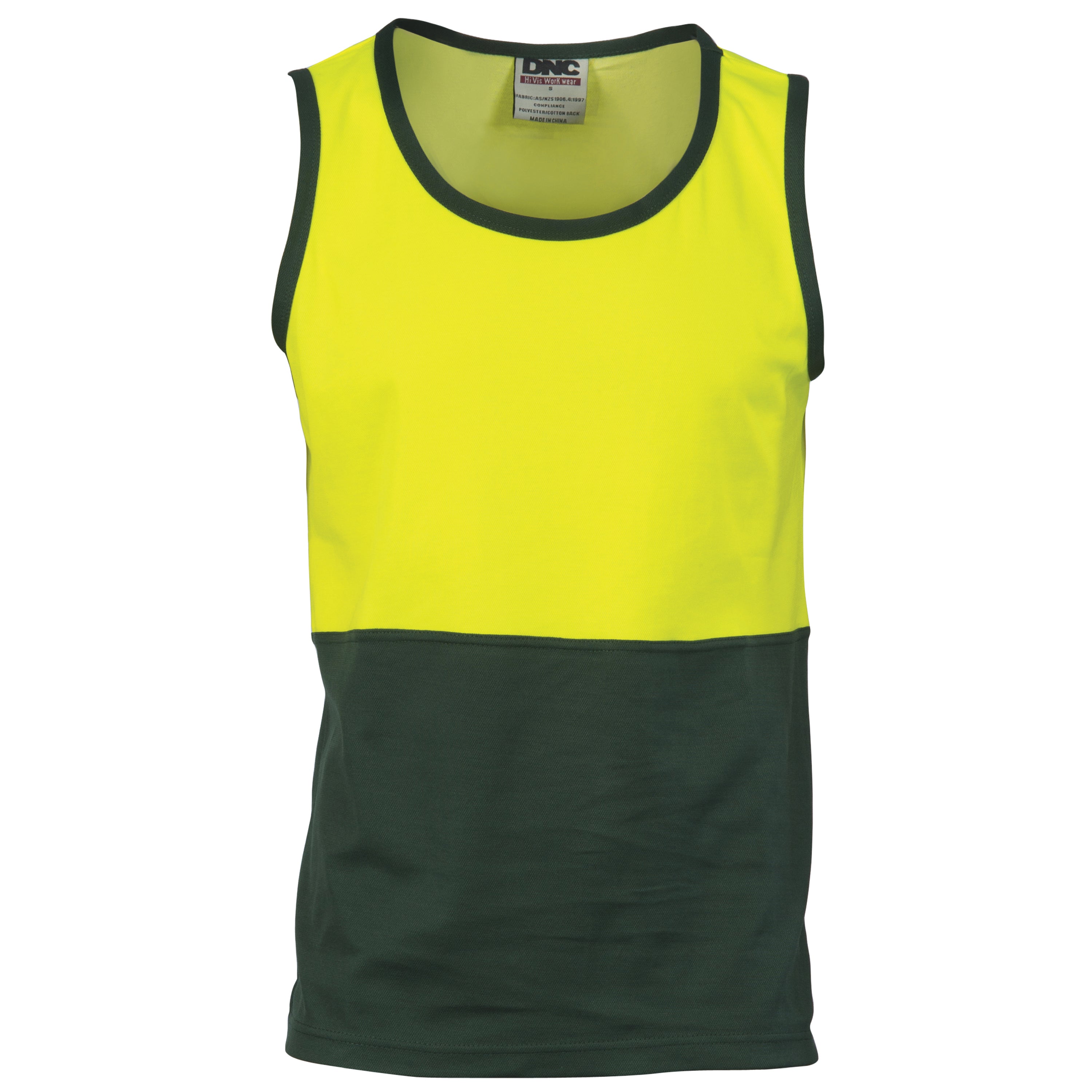 DNC 3841 Cotton Back Two Tone Singlet