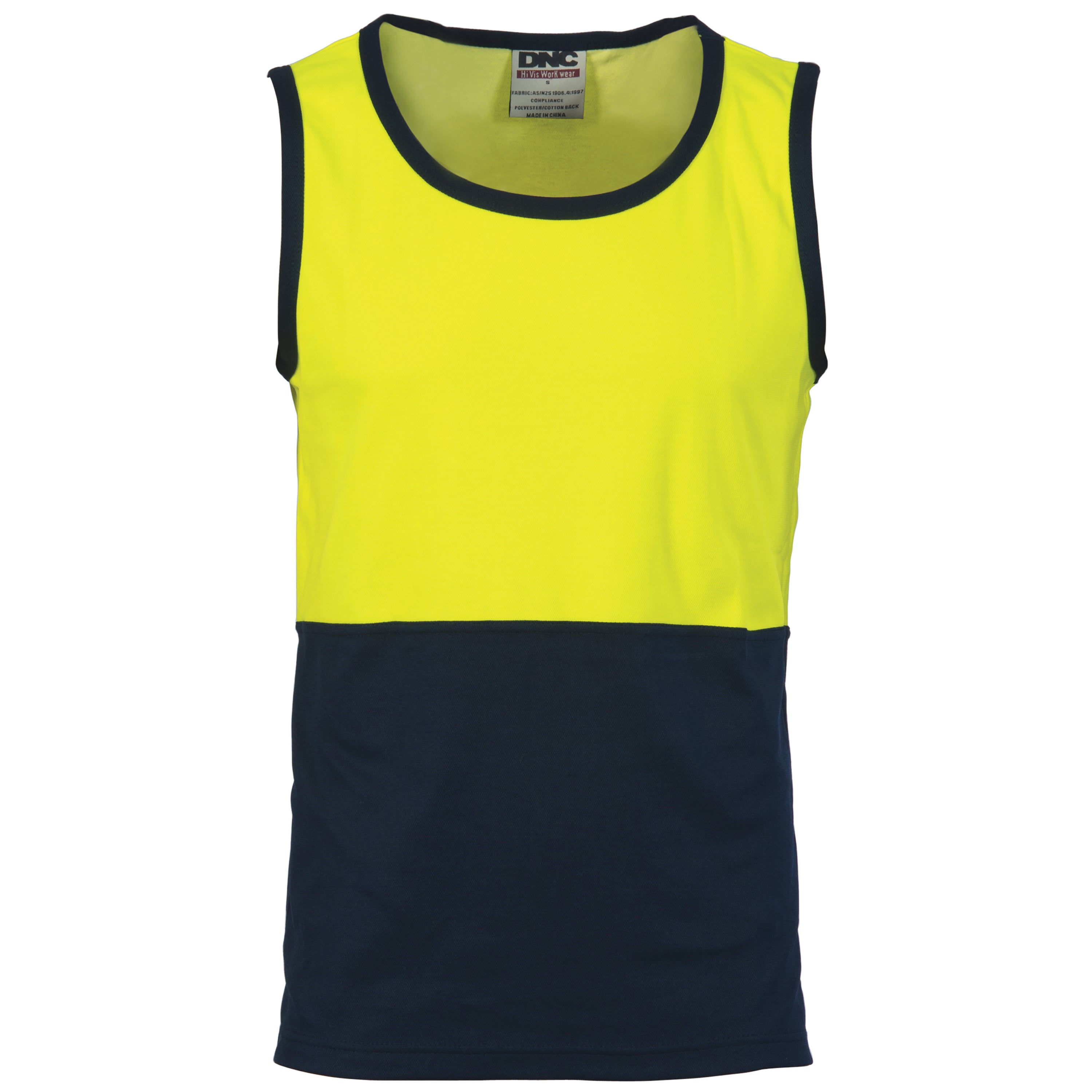 DNC 3841 Cotton Back Two Tone Singlet