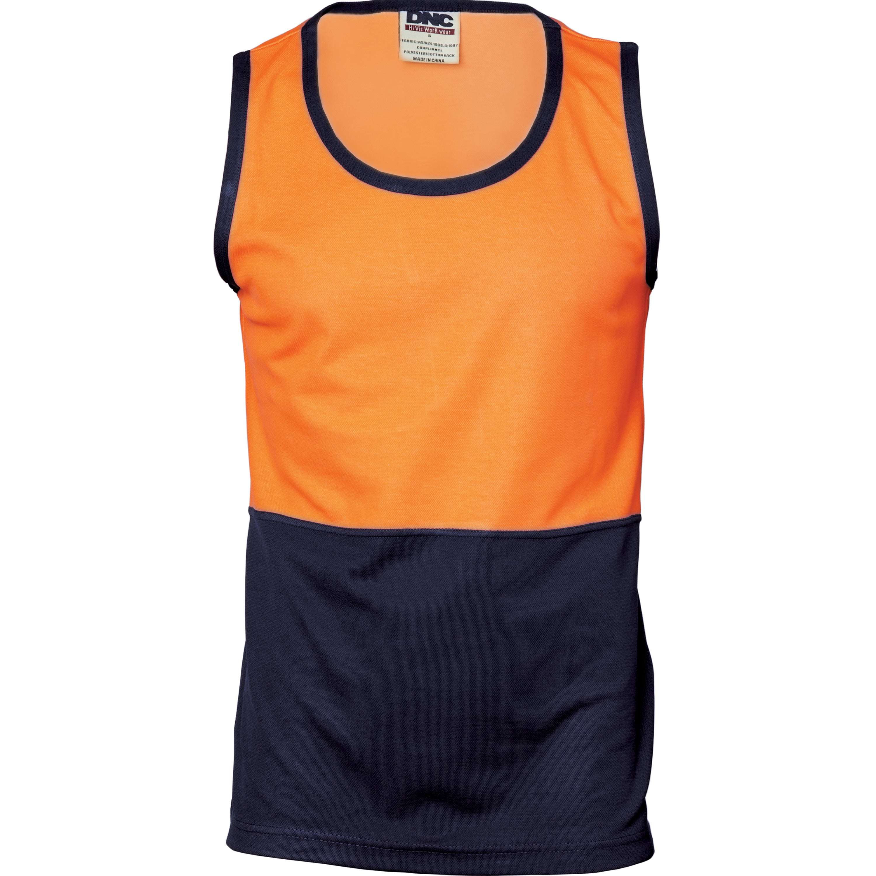 DNC 3841 Cotton Back Two Tone Singlet