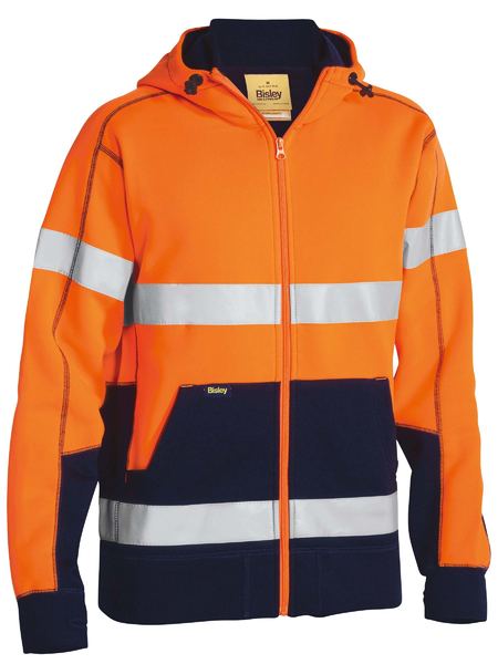 Bisley BK6988T Taped Hi-vis Fleece Hoodie With Sherpa Lining