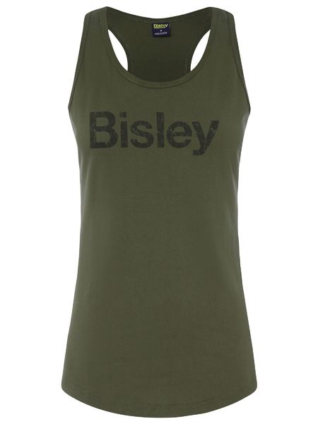 Bisley BKSL063 Women's Cotton Logo Singlet
