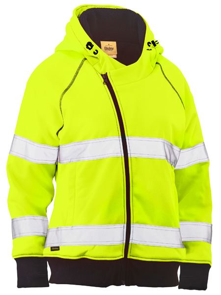 Bisley BKL6819T Women's Taped Hi-vis Fleece Hoodie