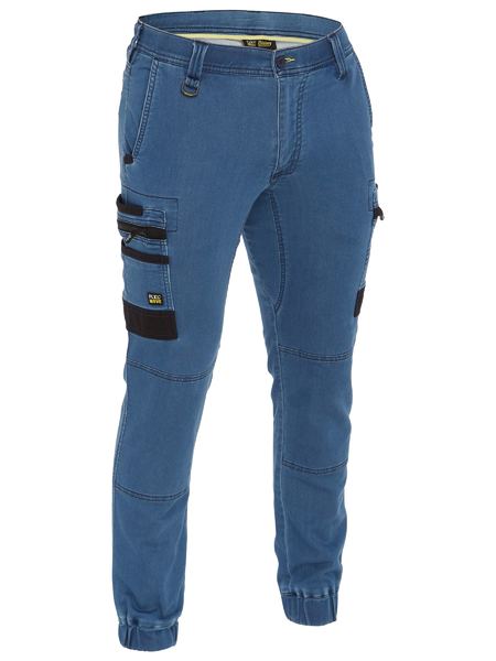Bisley BPC6335 Flx And Move™ Stretch Denim Cargo Cuffed Pants