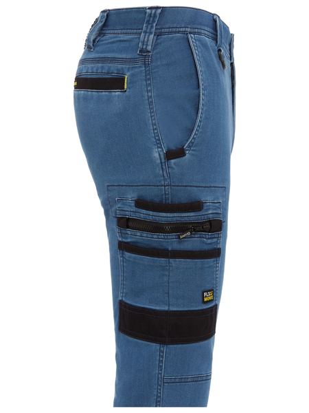 Bisley BPC6335 Flx And Move™ Stretch Denim Cargo Cuffed Pants