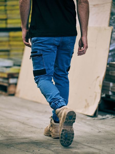 Bisley BPC6335 Flx And Move™ Stretch Denim Cargo Cuffed Pants