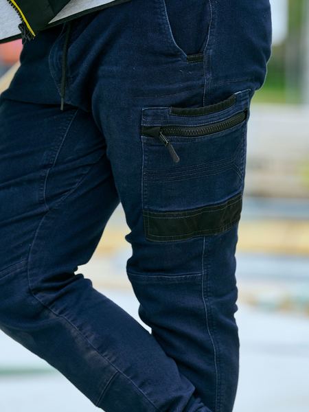 Bisley BPC6335 Flx And Move™ Stretch Denim Cargo Cuffed Pants