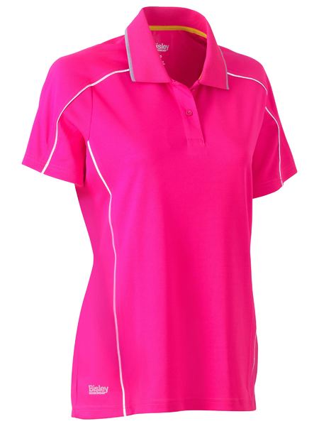 Bisley BKL1425 Women's Cool Mesh Polo With Reflective Piping