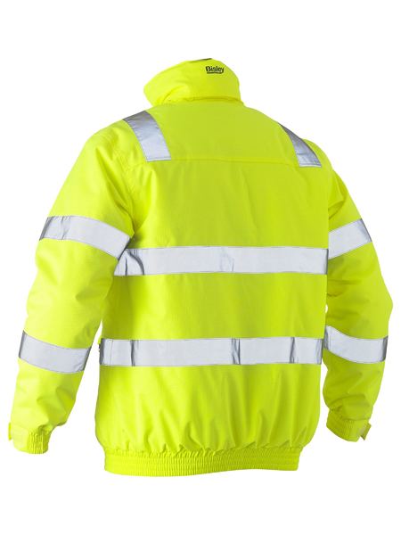 Bisley BJ6770T Taped Hi-vis Wet Weather Bomber Jacket