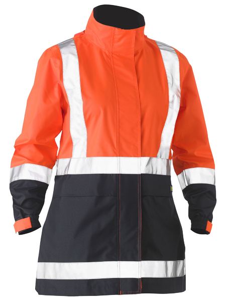 Bisley BJL6966T Women's H Taped Two Tone Hi-Vis Rain Jacket