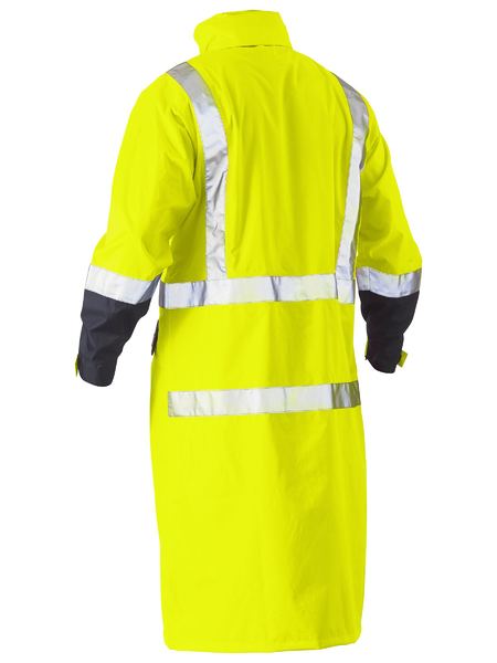 Bisley BJ6961T Hi-vis Long Rain Coat Taped