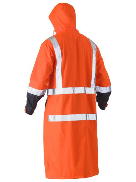 Bisley BJ6961T Hi-vis Long Rain Coat Taped
