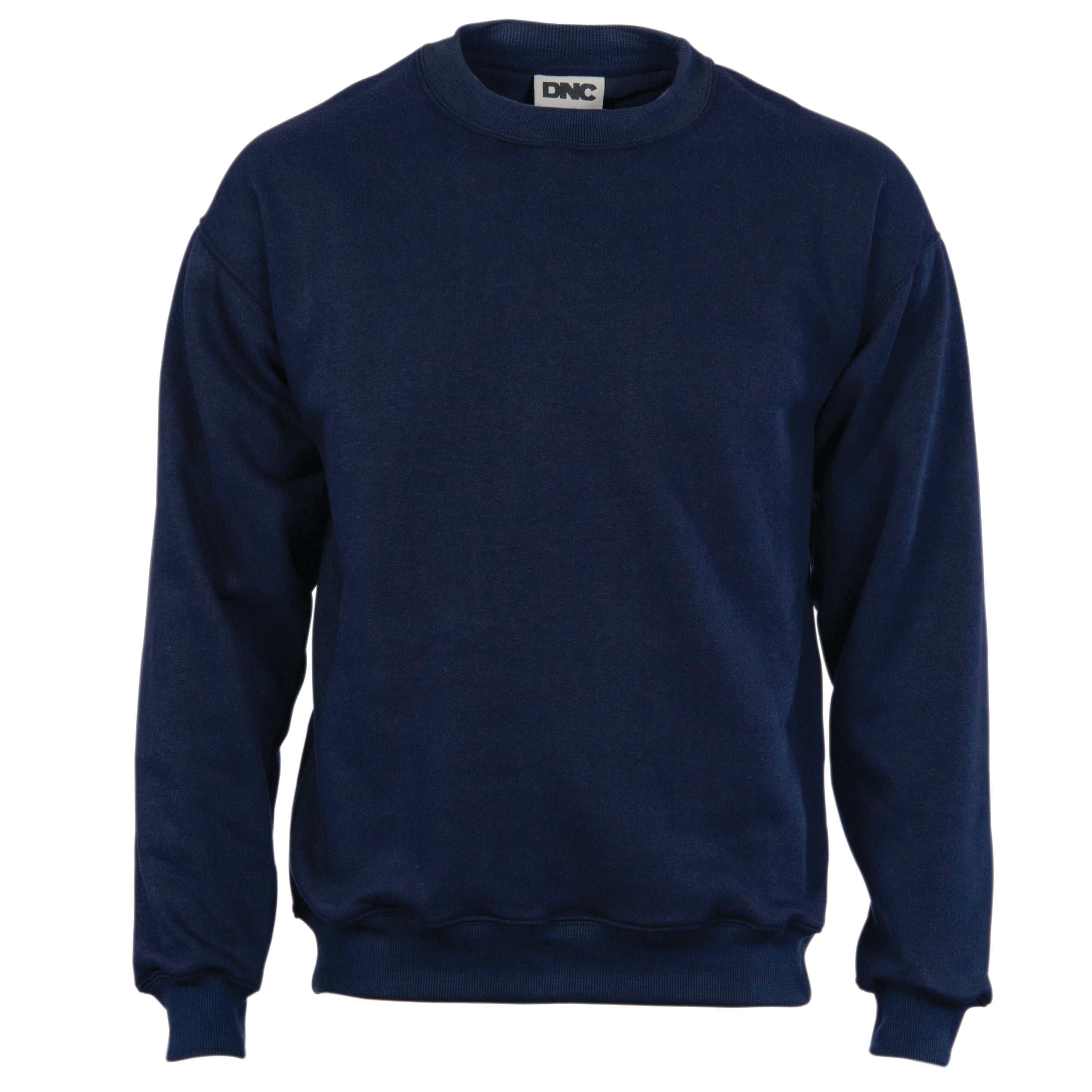 DNC 5302 Crew Neck Fleecy Sweatshirt (Sloppy Joe)-Navy