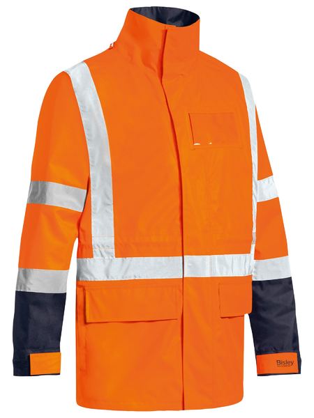 Bisley BJ6377HT TTMC-W 5-in-1 Wet Weather Jacket-Orange