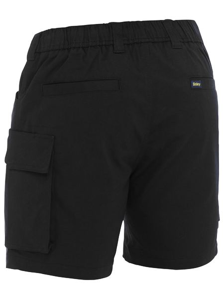 Bisley BSHC1018 Stretch Cotton Elastic Waist Cargo Short