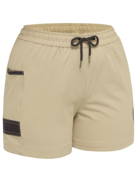 Bisley BSHL1331 Women's Flex And Move 4-way Stretch Elastic Waist Short