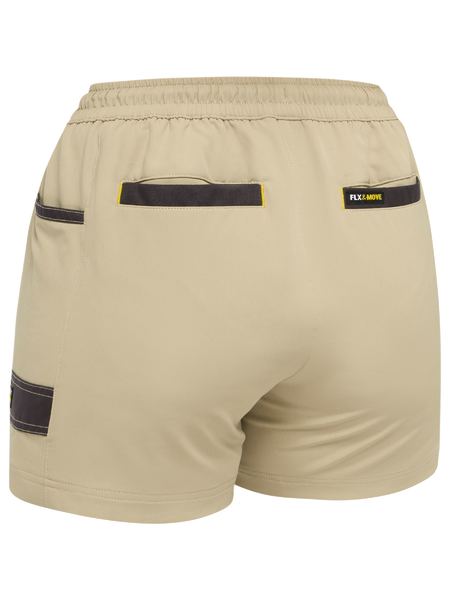Bisley BSHL1331 Women's Flex And Move 4-way Stretch Elastic Waist Short
