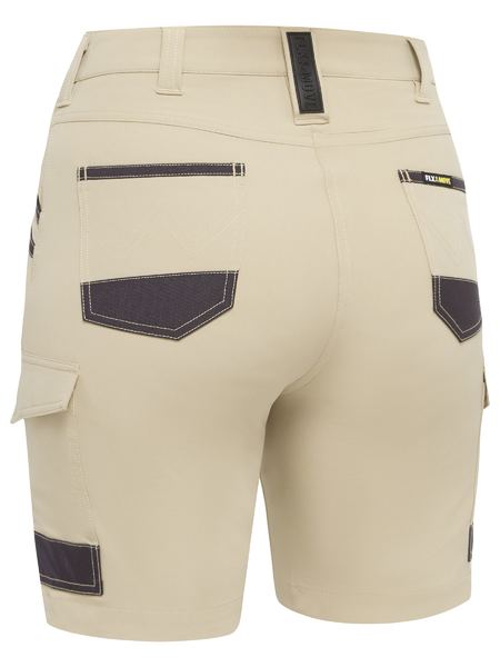Bisley BSHL1332 Women's Flx & Move 4-way Stretch Zip Cargo Short