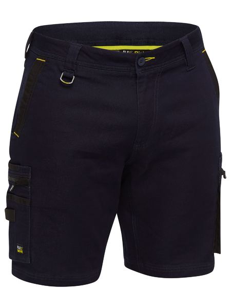 Bisley BSHC1335  FLX AND MOVE™ Stretch Denim Cargo Shorts