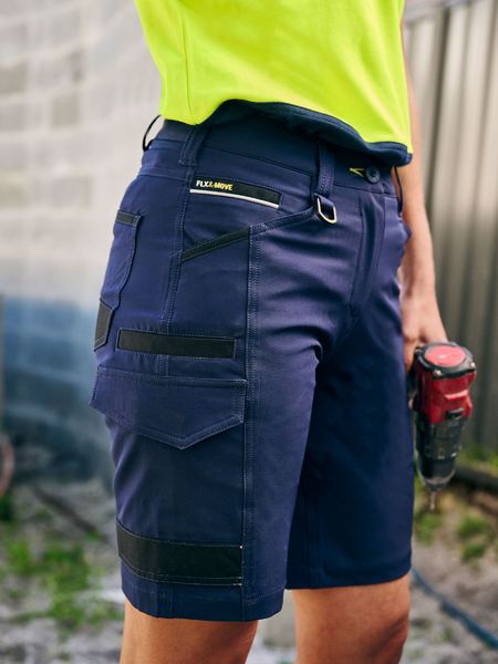 Bisley BSHL1332 Women's Flx & Move 4-way Stretch Zip Cargo Short