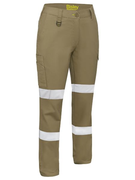 Bisley BPLC6008T Women’s Taped Stretch Cotton Drill Cargo Pants