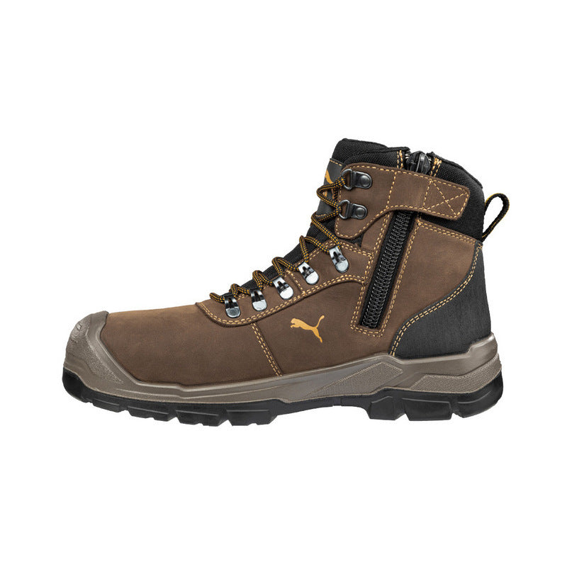 Puma 630227 Sierra Nevada Zip Side Composite Safety Boot-Brown