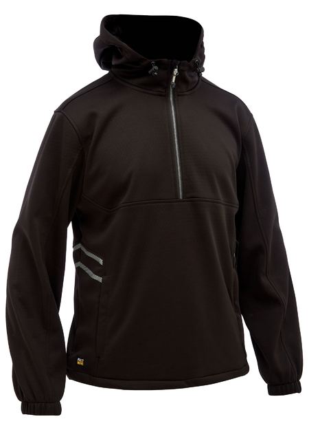 Bisley BK6574 Flx & Move™ Liquid Repellent Fleece Hoodie-Black