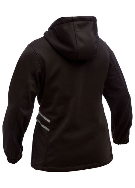 Bisley BKL6574 Women's Flx & Move™ Liquid Repellent Fleece Hoodie-Black