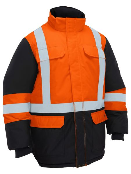 Bisley BJ6454HT H Taped Hi Vis Freezer Hooded Jacket