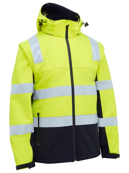 Bisley BJ6078T Taped Two Tone Hi Vis 3 In 1 Soft Shell Jacket